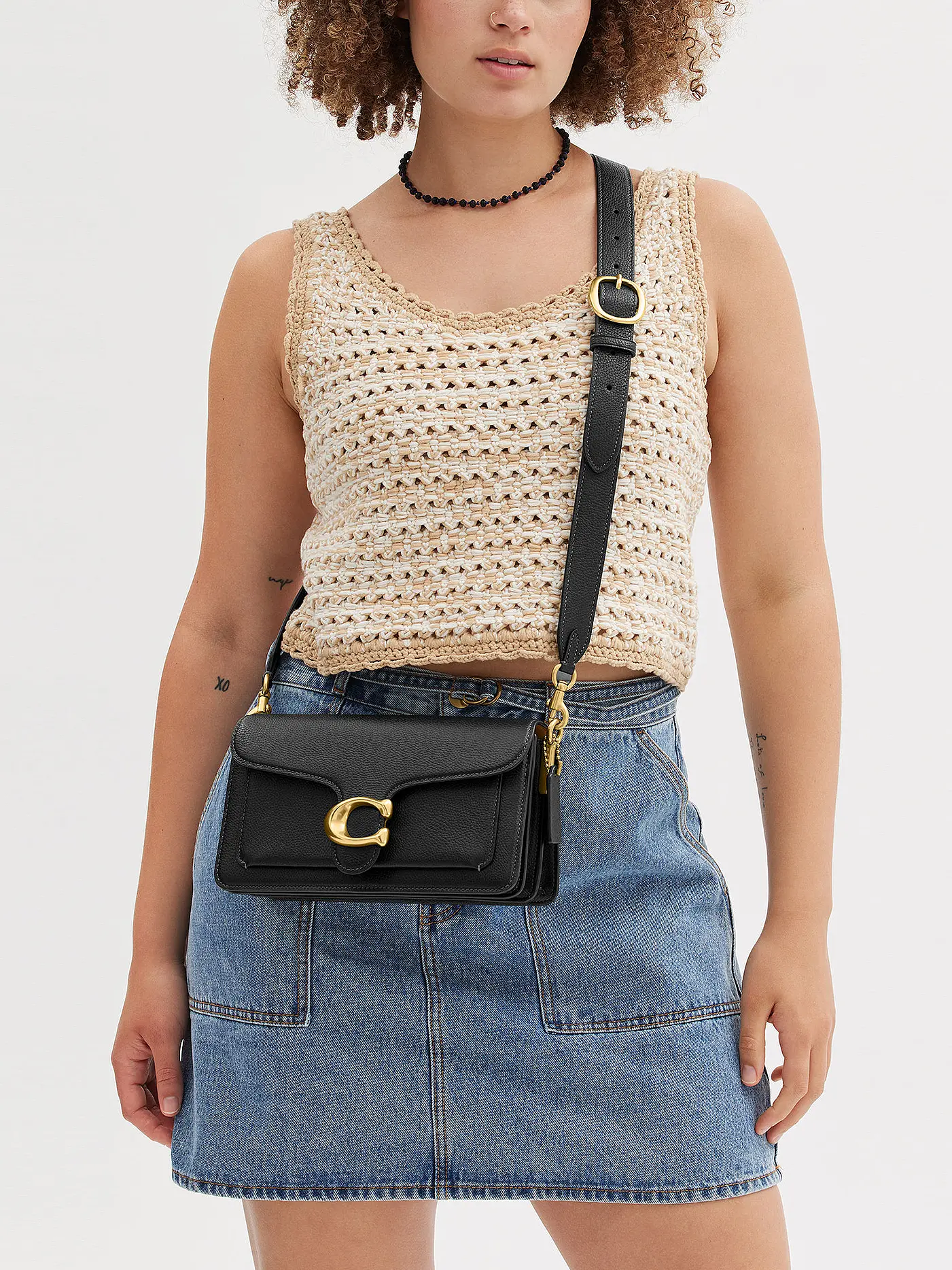 COACH | Ledertasche - Umhängetasche TABBY 26 | schwarz